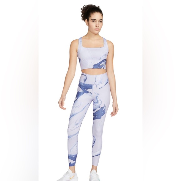 NWT Nike Women’s Aurora Marbled Dri Fit  Cropped Tank Top - Size Small - Picture 1 of 5